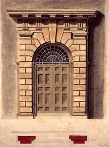 Progetto per una cornice di porta palladiana da George Henry Bailey
