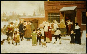 Capodanno, Nuova Amsterdam da George Henry Boughton