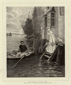 Il traghetto, una deliziosa tariffa da George Henry Boughton
