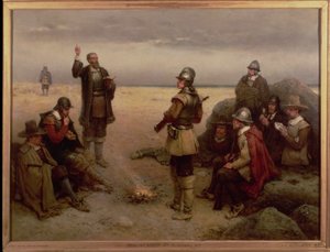 Lo sbarco dei padri pellegrini da George Henry Boughton