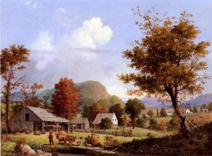 Pressatura del Sidro, 1855 da George Henry Durrie