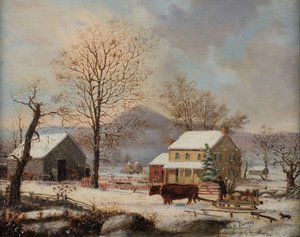 Scena invernale, 1830-60 da George Henry Durrie