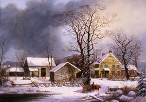 Inverno in campagna, 1862 da George Henry Durrie
