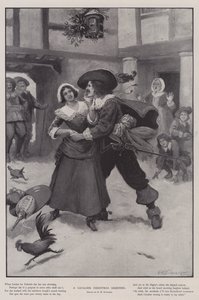 Un saluto natalizio cavalleresco da George Henry Edwards