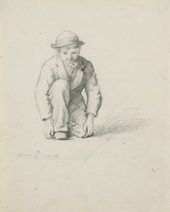 Senza titolo - Ragazzo che gioca a biglie da George Henry Hall
