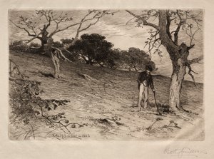 Un vecchio frutteto del New England, 1883 da George Henry Smillie