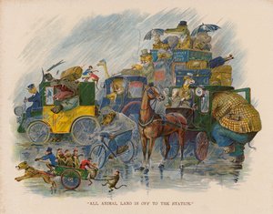 Illustrazione per Il viaggio degli animali al mare da George Henry Thompson