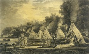 Accampamento degli indiani domiciliati, 1807 da George Heriot