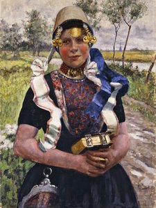 Eleganza olandese, una ragazza di Marken