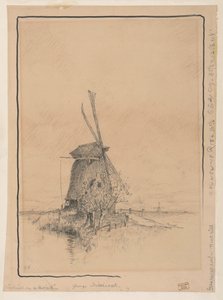 Il mulino a vento sulla strada da George Hitchcock