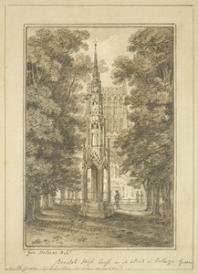 Bristol High Cross come si trovava in College Green nel 1763