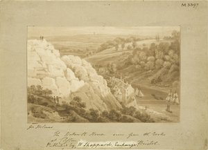 Hotwell House da Clifton Rocks, c.1815 da George Holmes
