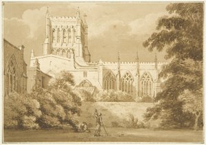 Vista sud della cattedrale di Bristol da George Holmes