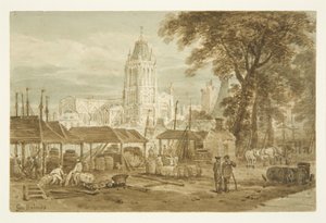 Chiesa di St Mary Redcliffe da Welsh Back da George Holmes