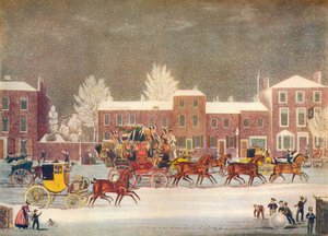 Avvicinamento al Natale, XIX secolo da George Hunt