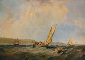 Soffiando forte al largo di Cowes, 1834 da George Hyde Chambers