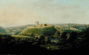 Vista estesa di Richmond, Yorkshire da George I Cuitt