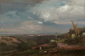 Tempesta in arrivo dalle colline albanesi da George Inness