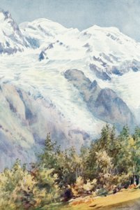 Il Monte Bianco dalla Pietra di Ruskin