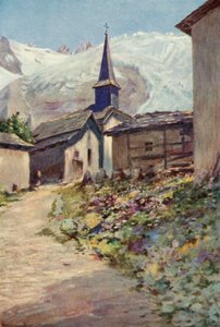 Il villaggio di Tour (litografia a colori) da George Jackson Flemwell