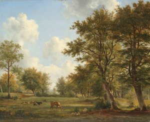 Paesaggio vicino a Hilversum da George Jacobus Johannes van Os