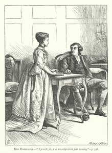 Illustrazione per Lei si abbassa per conquistare da George John Pinwell