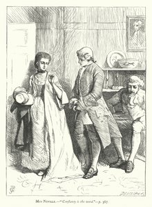 Illustrazione per Lei si abbassa per conquistare da George John Pinwell