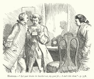 Illustrazione per Lei si abbassa per conquistare da George John Pinwell