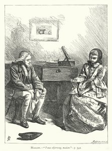 Illustrazione per Lei si abbassa per conquistare da George John Pinwell