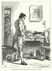 Illustrazione per Il villaggio abbandonato da George John Pinwell