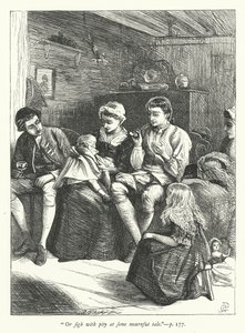 Illustrazione per Il viaggiatore da George John Pinwell
