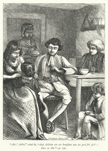 Illustrazione per Il Vicario di Wakefield (incisione) da George John Pinwell