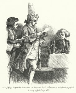 Illustrazione per Il Vicario di Wakefield (incisione) da George John Pinwell
