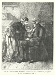 Illustrazione per Il vicario di Wakefield (incisione) da George John Pinwell