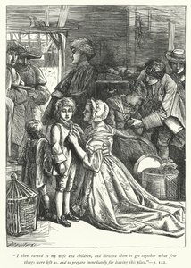 Illustrazione per Il vicario di Wakefield (incisione) da George John Pinwell