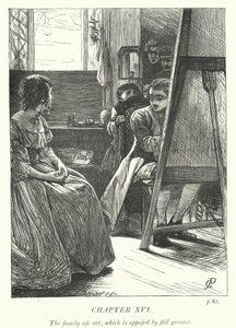 Illustrazione per Il vicario di Wakefield (incisione) da George John Pinwell