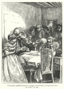 Illustrazione per Il vicario di Wakefield (incisione) da George John Pinwell