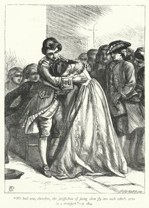 Illustrazione per Il vicario di Wakefield (incisione) da George John Pinwell