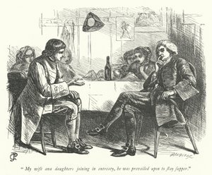 Illustrazione per Il vicario di Wakefield (incisione) da George John Pinwell