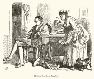 Oliver Goldsmith e la sua padrona di casa