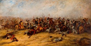 Il conflitto ai cannoni, Balaclava, 1854 da George Jones