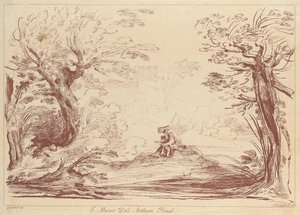 Senza titolo: Paesaggio con figure da George Knapton