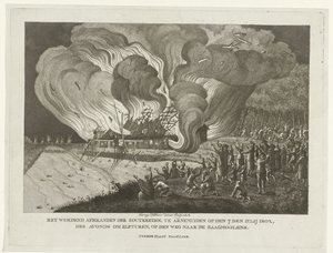 Incendio nella salina di Arnemuiden, 7 luglio 1802 da George Kockers