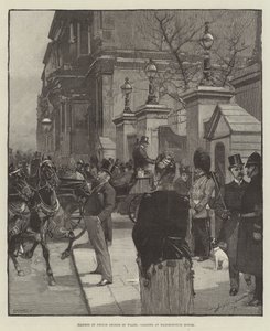 Malattia del Principe Giorgio del Galles, visitatori a Marlborough House da George L. Seymour