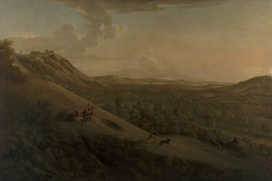 Box Hill, Surrey, con Dorking in lontananza da George Lambert