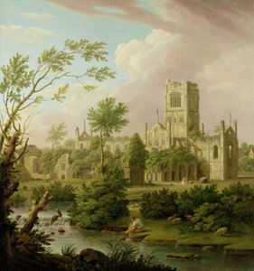 Abbazia di Kirkstall, Yorkshire da George Lambert