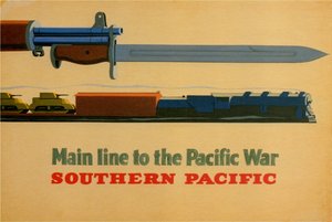 Linea principale per la guerra del Pacifico. Southern Pacific Railroad da George Lerner and Lyman Power