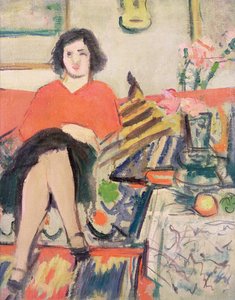 Interno con figura