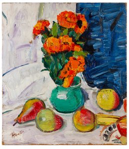 Natura morta con calendule da George Leslie Hunter