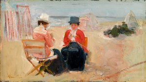 La giacca rossa, c.1910-14 da George Leslie Hunter